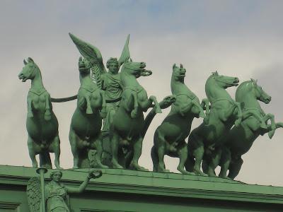 Narva triumphal gates in St. Petersburg