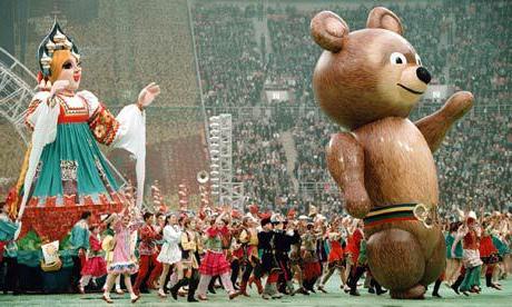 Olympic bear as a symbol and amulet of the 1980 Summer Olympic Games