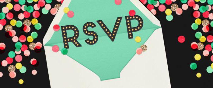 Invitation marked RSVP: decryption and value