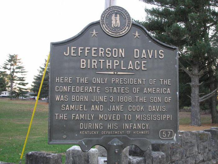 Jefferson Davis: biography, photos and interesting facts