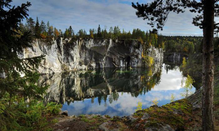 marble lake in Karelia