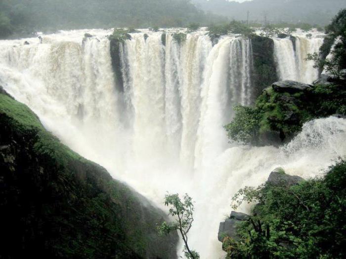 The widest in the world waterfalls. Location, description, photo