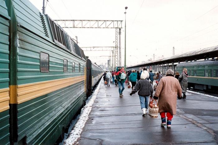 Yaroslavsky railway station, metro station Komsomolskaya of the Moscow metro.