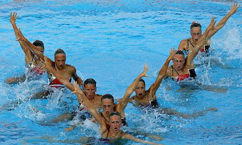 synchronized swimming