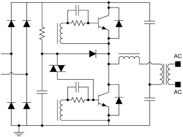 electronic transformer connection scheme 