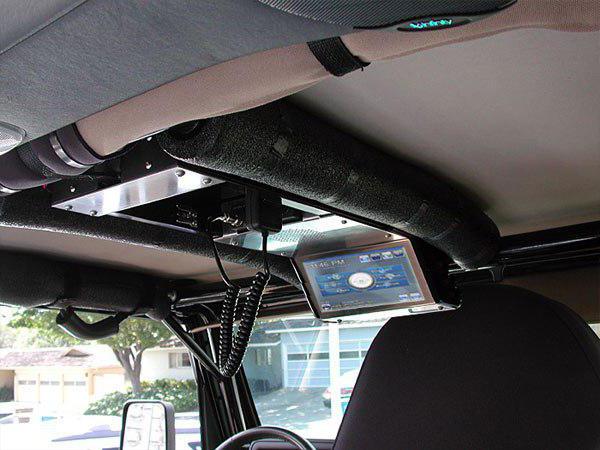 How to install a monitor for a car ceiling