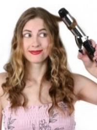 Plait for large curls - how to choose curling irons