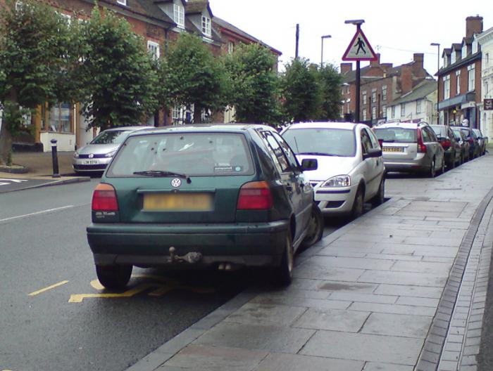 Penalty for improper parking in Moscow