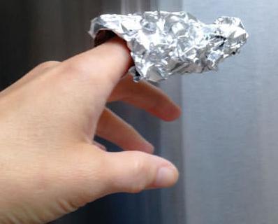 How to treat with aluminum foil?