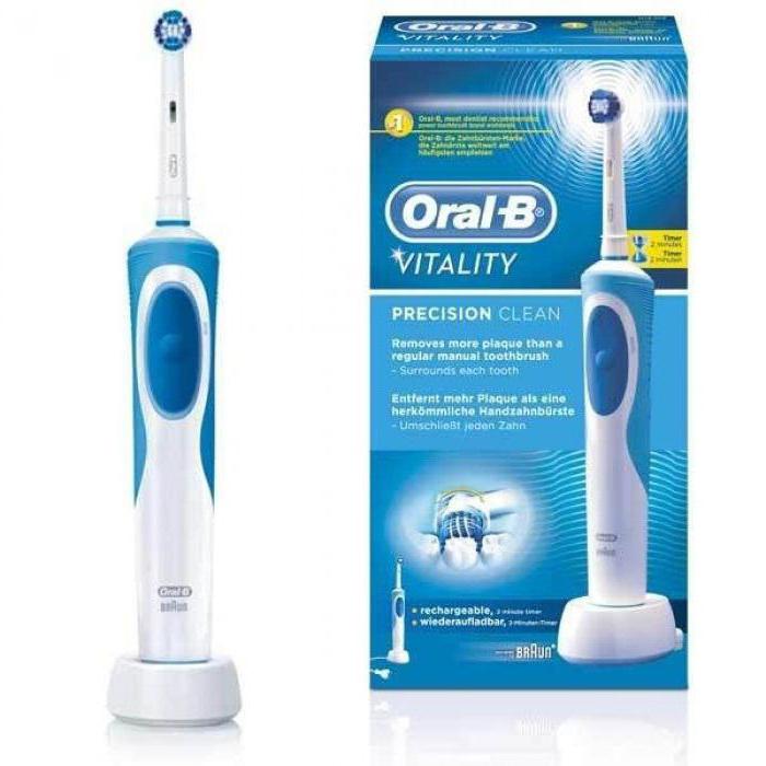 Toothbrush Vitality Precision Clean Oral-B: description, user manual, customer reviews